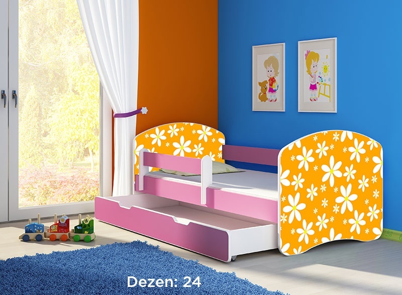 Krevet za decu Pink sa fiokom 180x80 acma 2 24