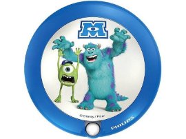 Zidna svetiljka - noćno svetlo sa senzorom Monsters plavo LED