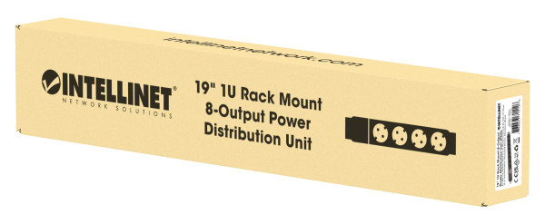 PDU kabl Intellinet 715126 19"/1U sa 8 utičnica/prekidač/2m