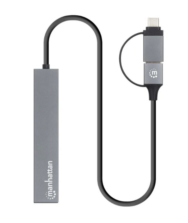 USB-C/USB-A HUB 4port Manhattan 181006 4xUSB-A 3.2/5Gbps/Crni