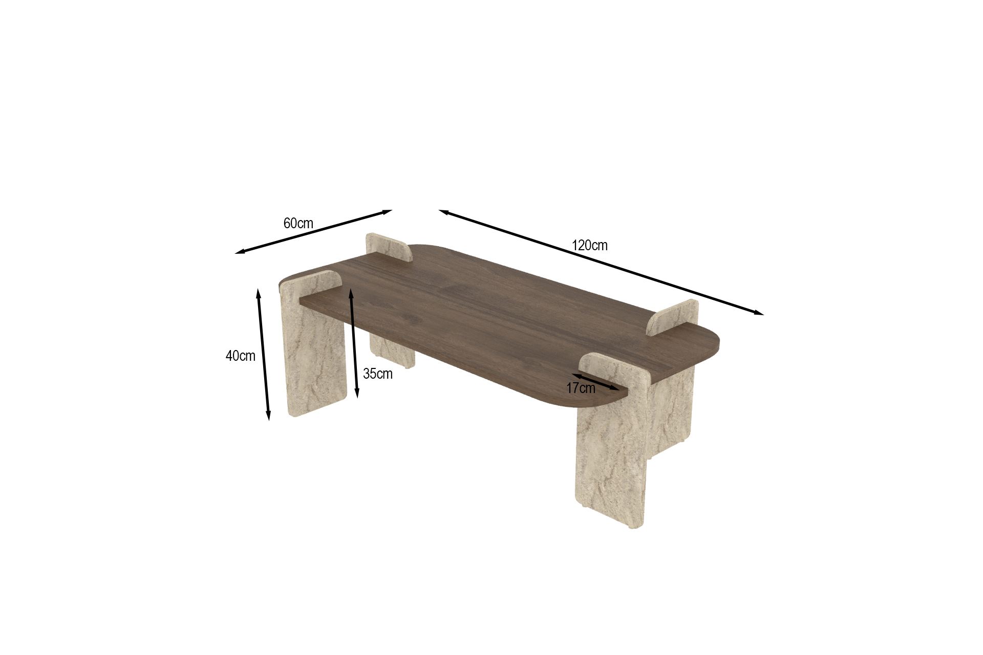 Leapiri - Walnut, Travertine Walnut Travertine
