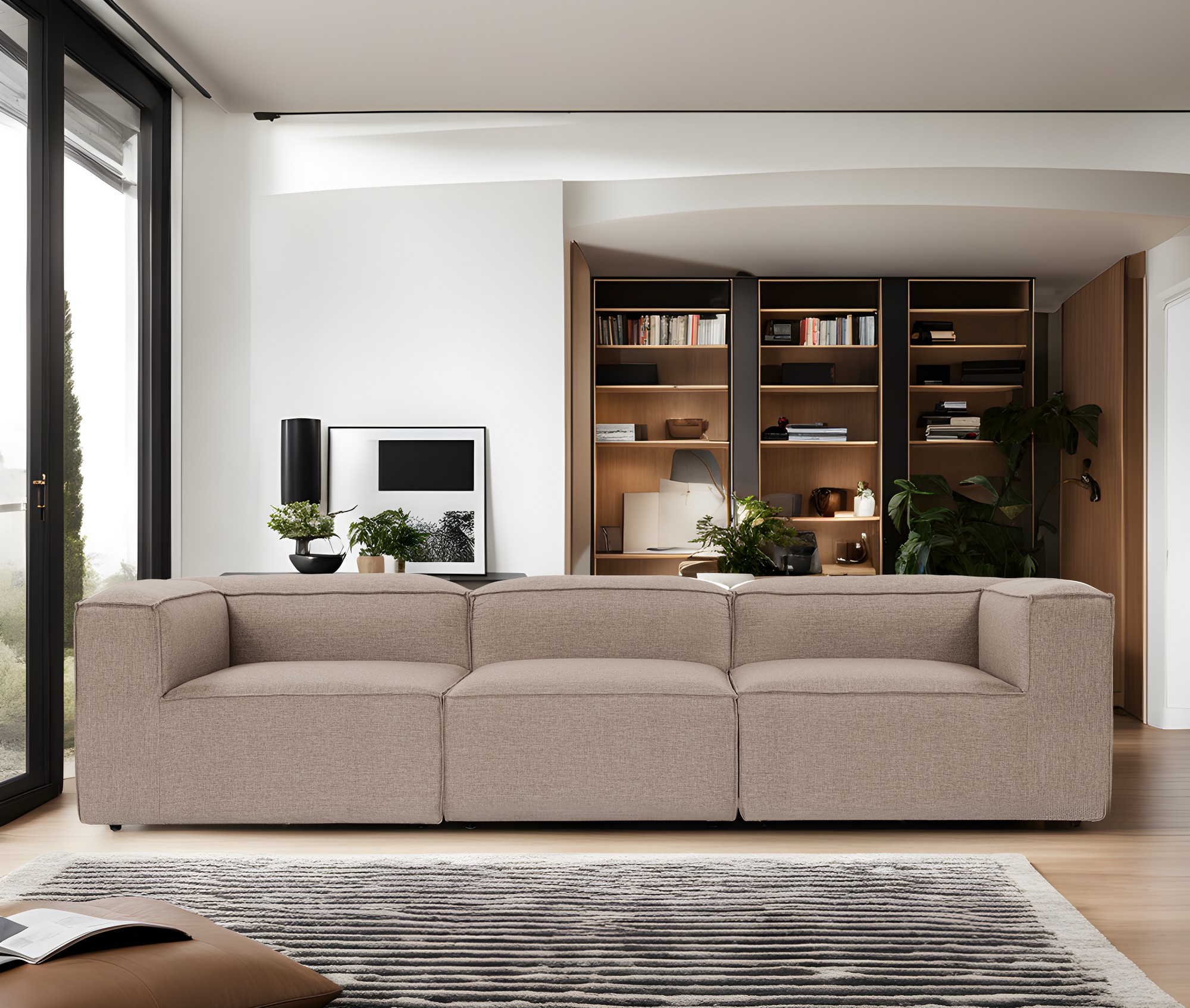 Fora 3 Seater - Brown