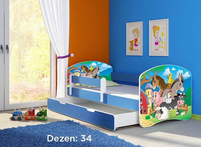 Krevet za decu Blue sa fiokom 140x70 acma 2 34