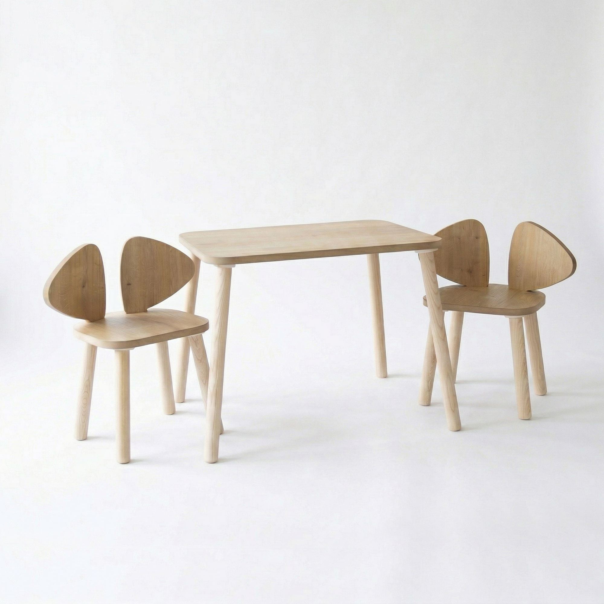 Mickey Two Chair Set - Brown