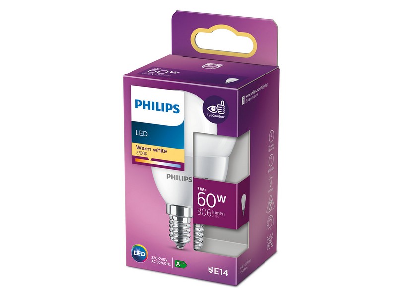 PS751 LED SIJALICA 7W (60W) P48 E14 WW 2700K FR ND 1PF/10
