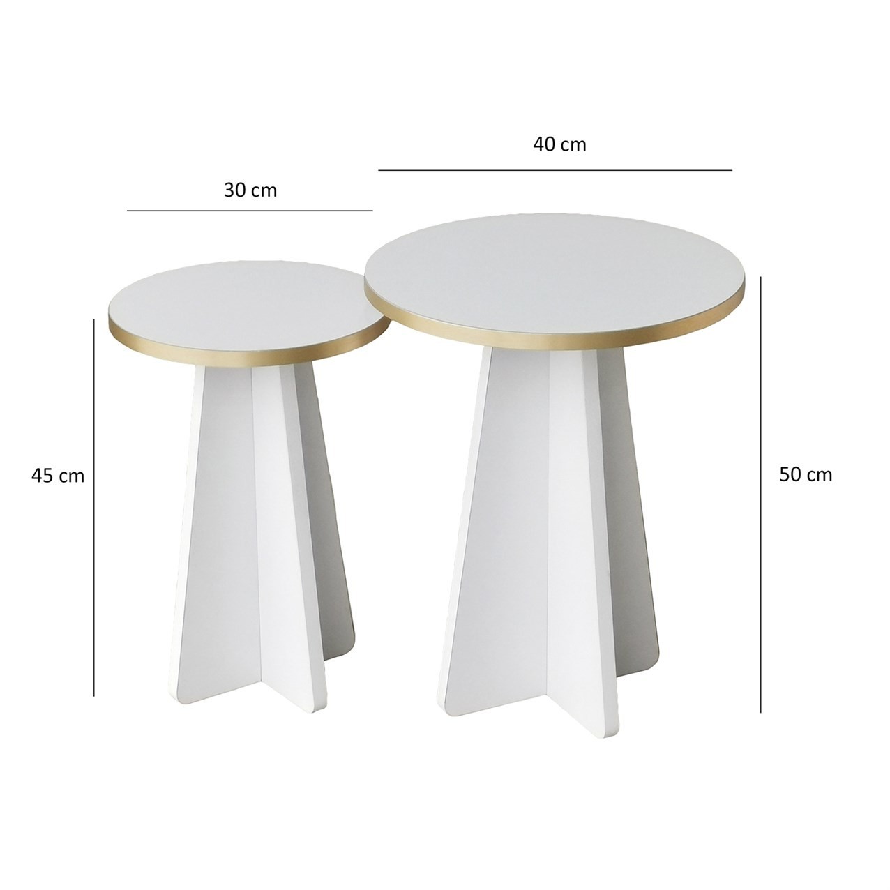 Mushroom 2 - Gold, White Gold White