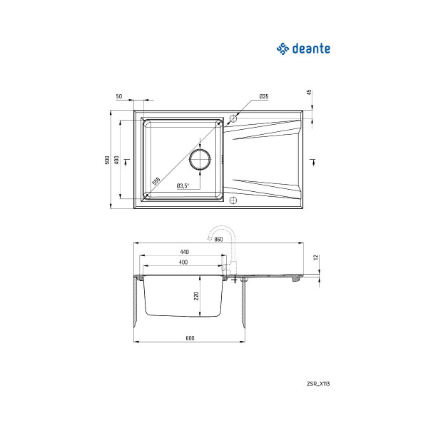 Deante sudopera Prime 86/MAN/IX/O ZSR T113