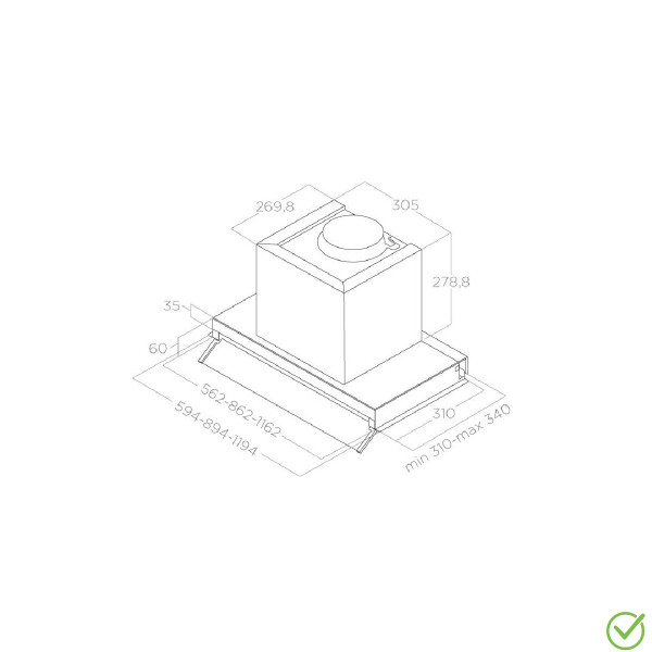 Aspirator BOXIN LX/BL MAT/A/60