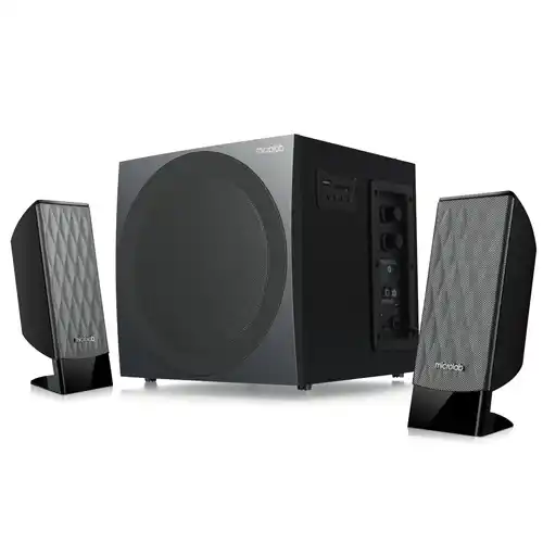 Zvučnici Microlab M300U 2.1 38W USB FM drveni