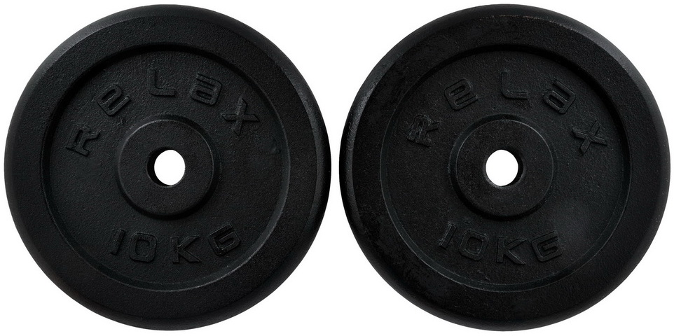 RING Tegovi 2x10kg crni standardni liveni - RX PLO1-10