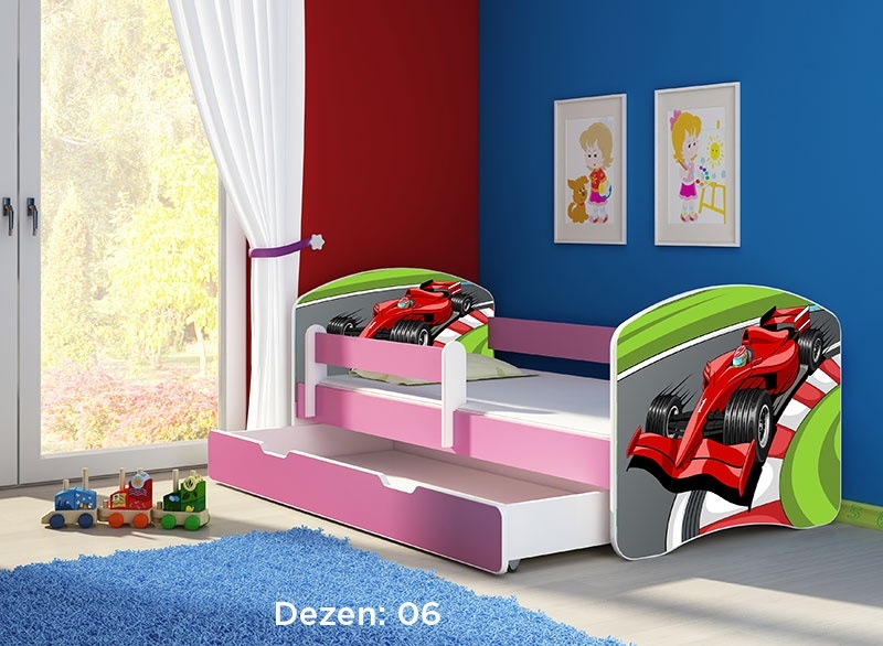 Krevet za decu Pink sa fiokom 160x80 acma 2 06