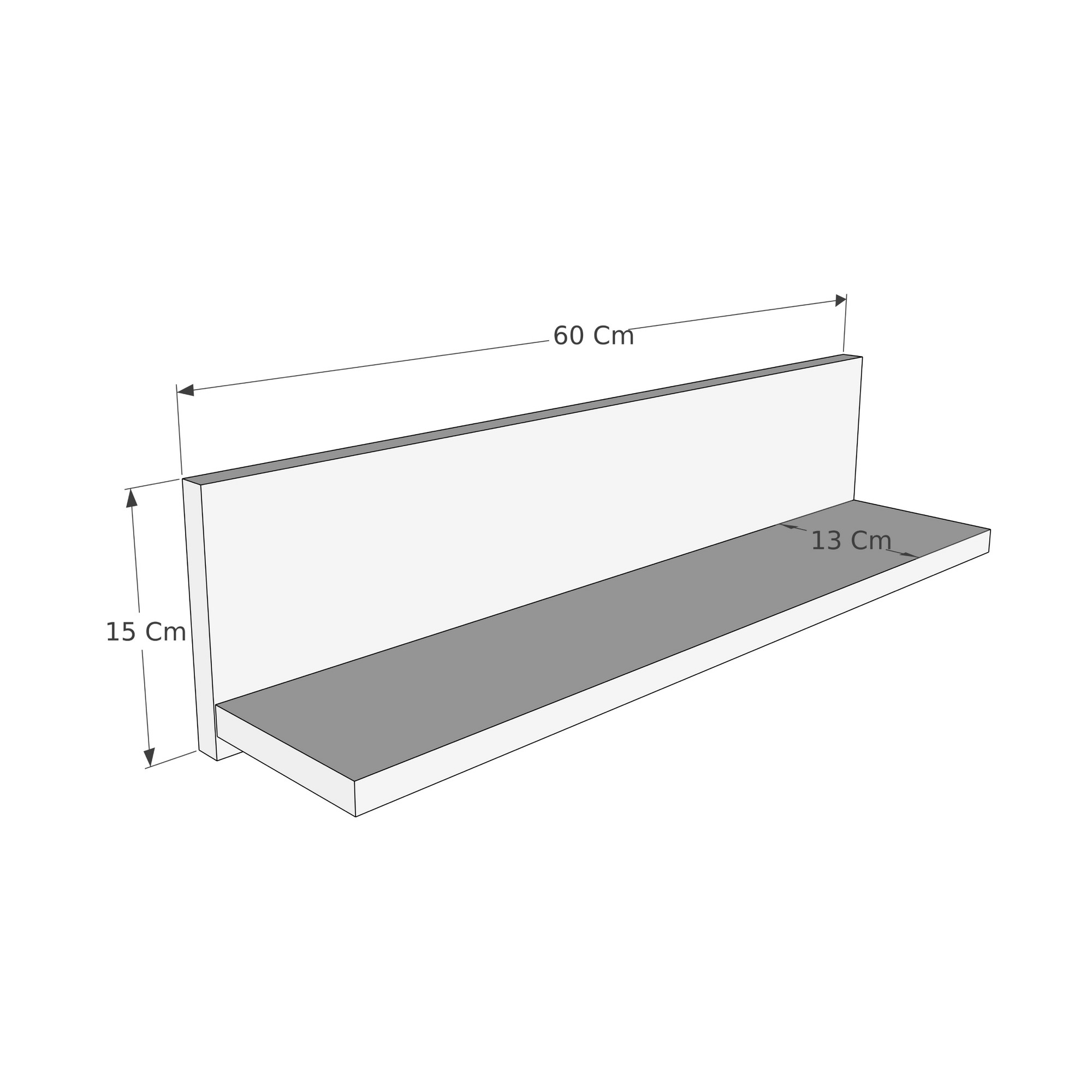 Shelf - Black Atlantic Pine Black