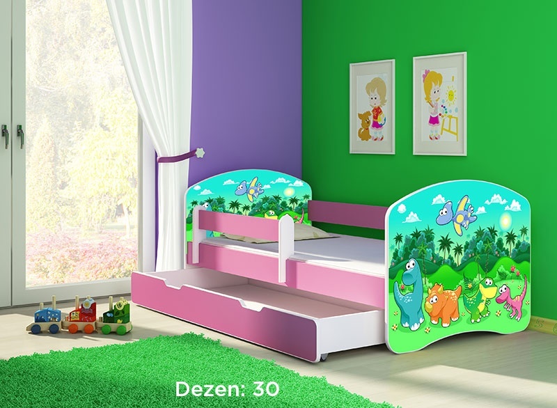 Krevet za decu Pink sa fiokom 180x80 acma 2 30