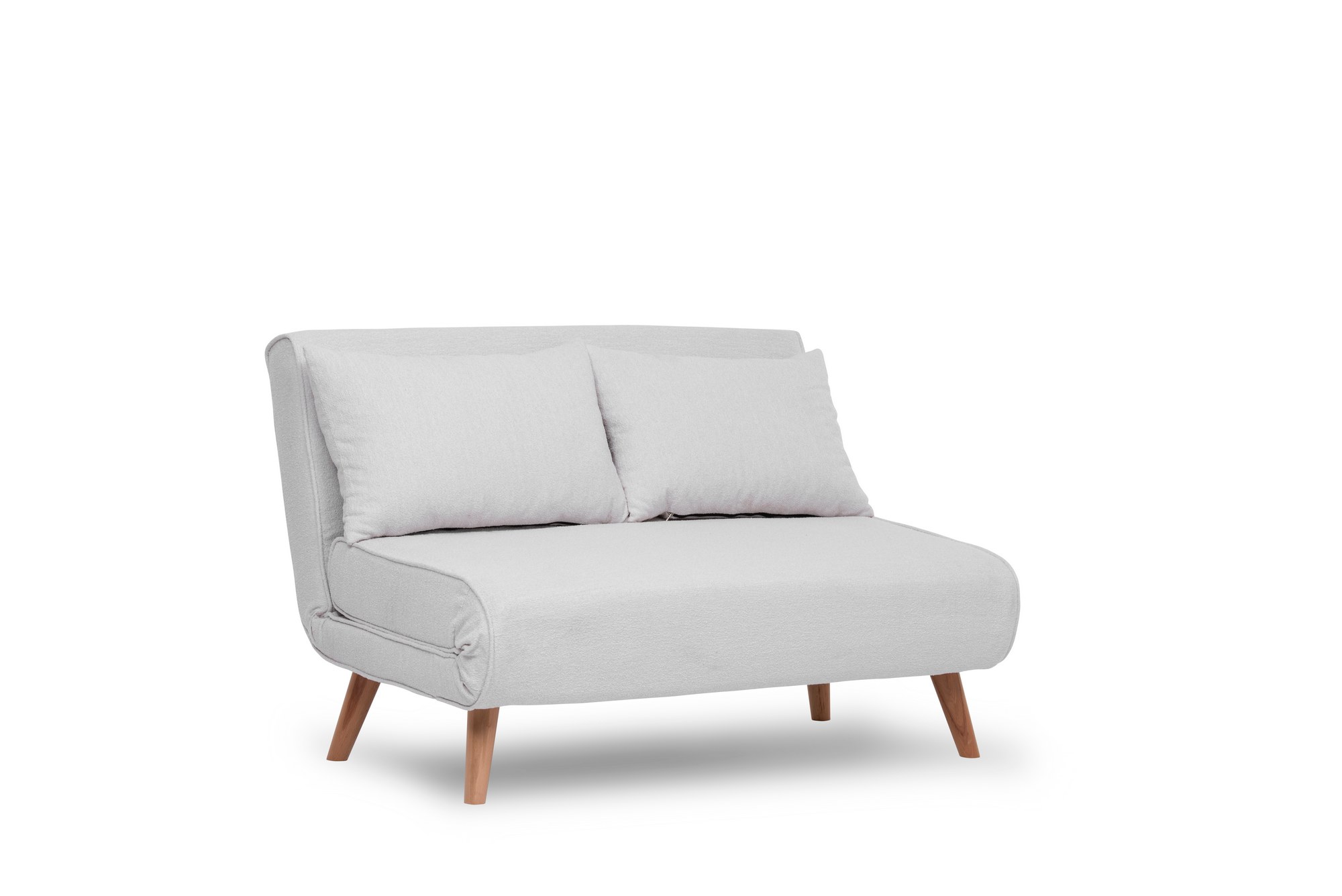 Folde 2-Seater - Teddy Fabric - White