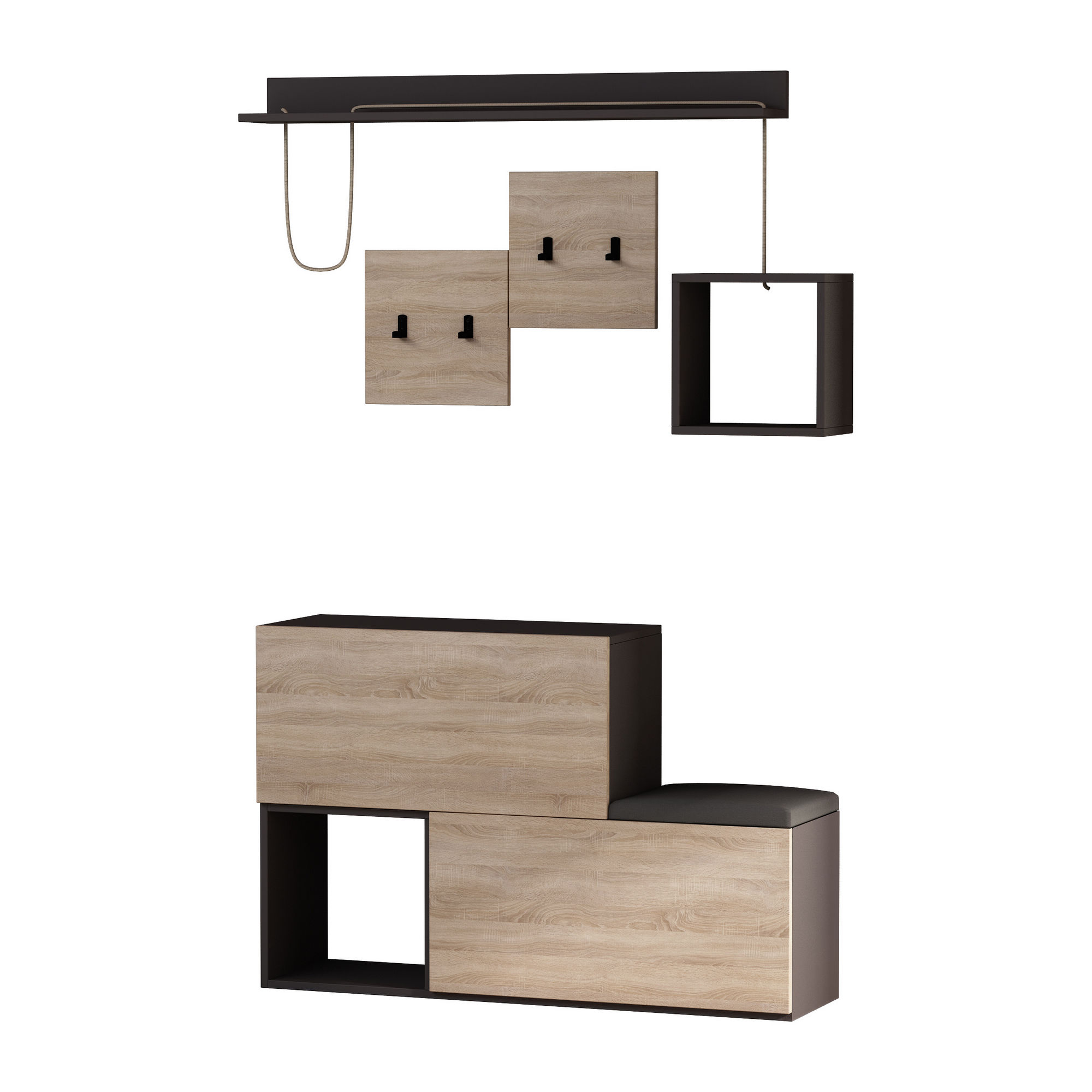 Holdon - Anthracite, Sonomo Anthracite Oak