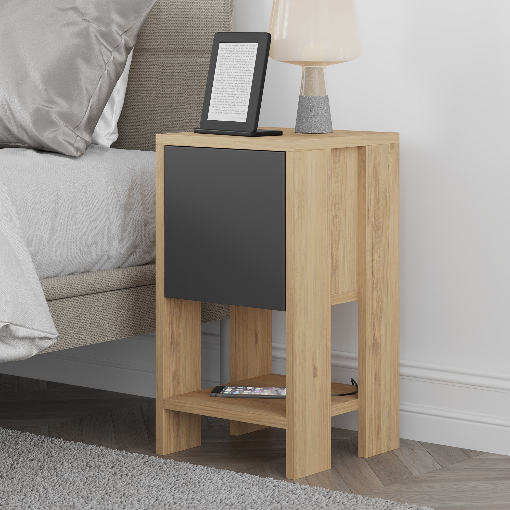 Ema - Oak, Anthracite Oak Anthracite