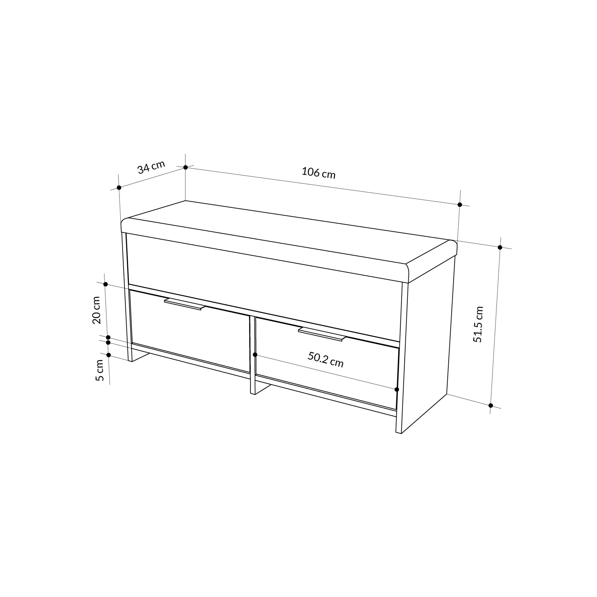 Cove Shoe Bench - Hitit