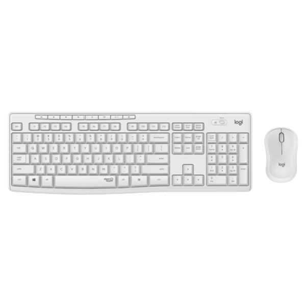 MK295 Silent Wireless Combo US tastatura + miš bela
