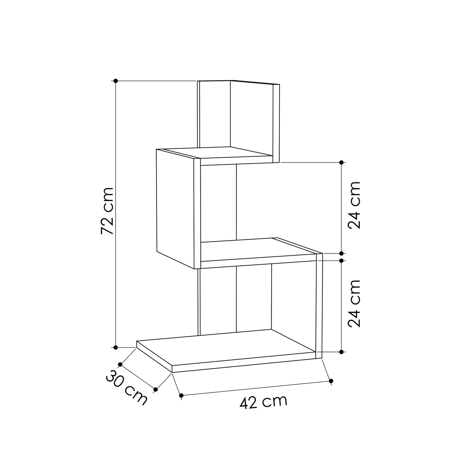 Rosie - White, Oak White Oak