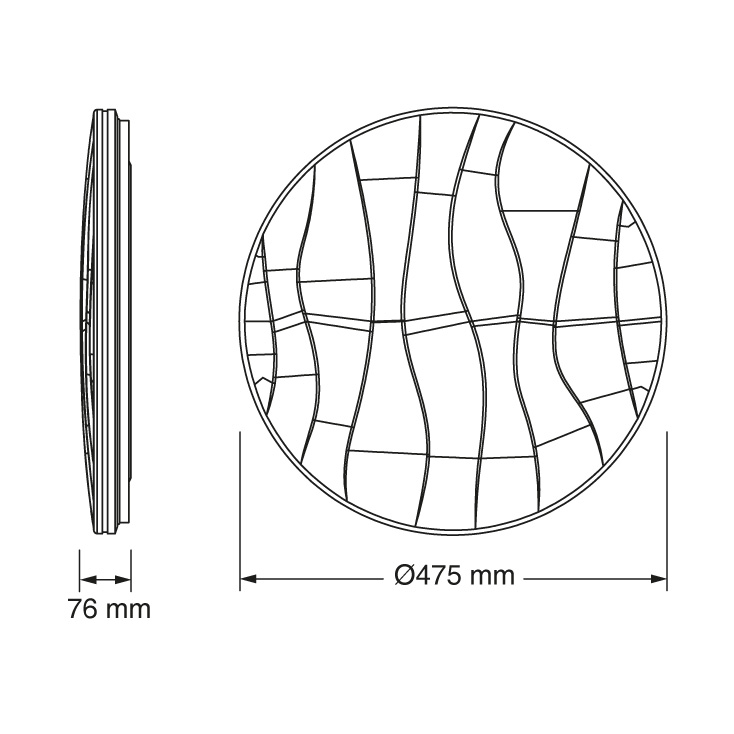 OSRAM LED plafonjera 47.5cm 48W 4000K IP20 bela