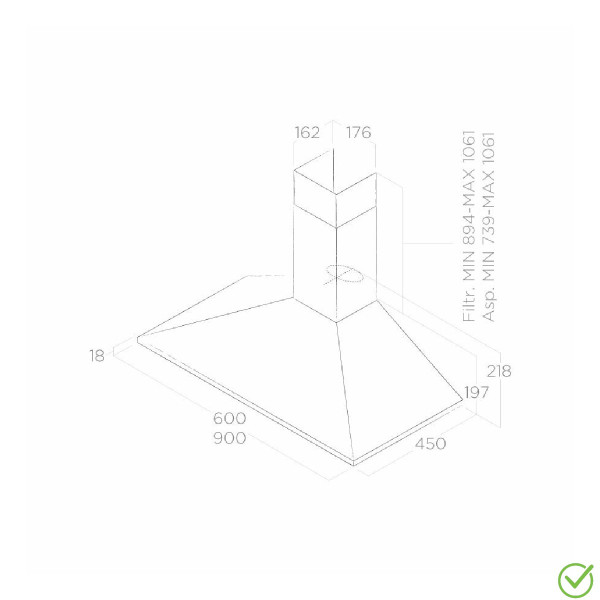 Aspirator MISSY BL/A/60