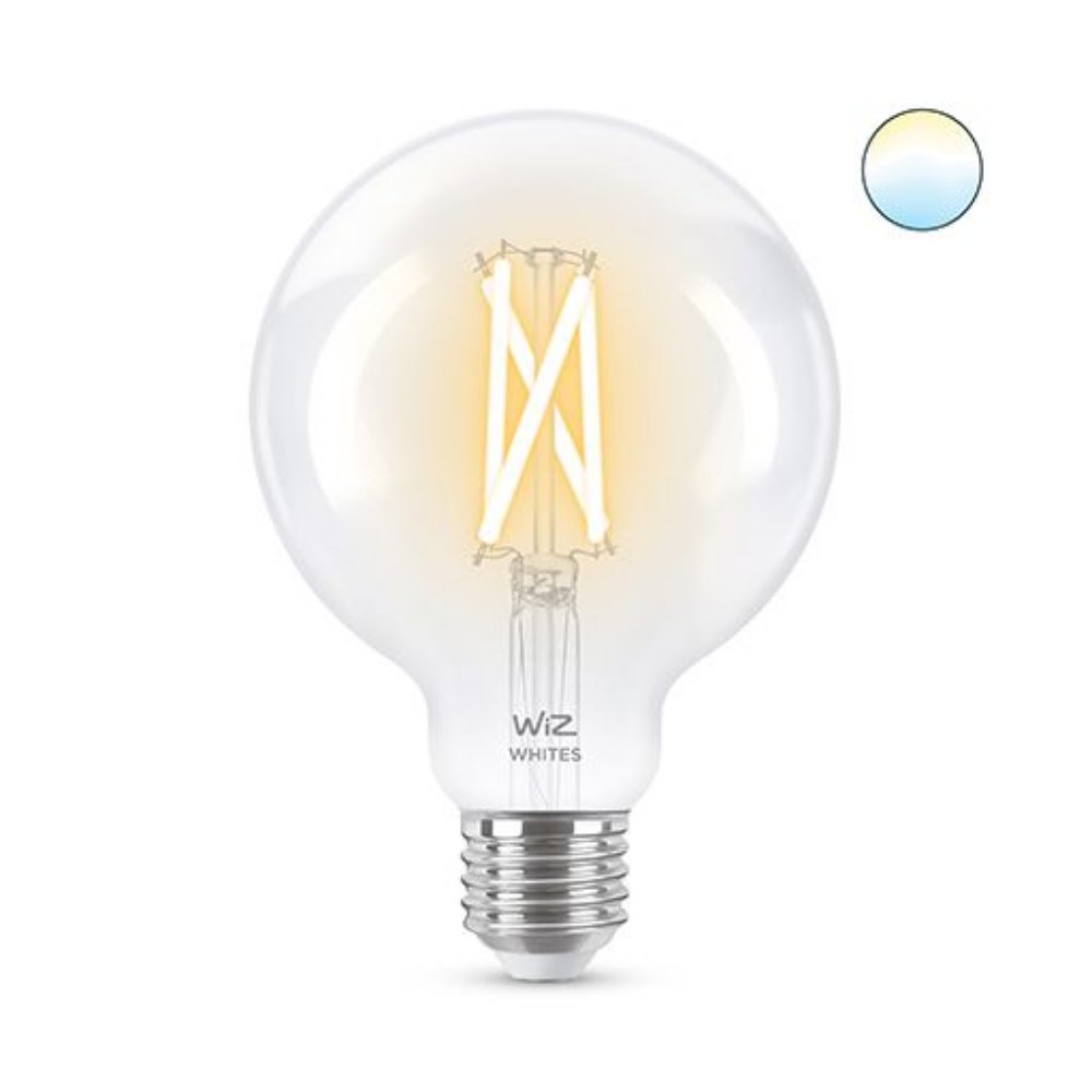 WIZ020 Wi-Fi 60W G95 E27 927-65 2700 - 6500K CL TW 1PF/6