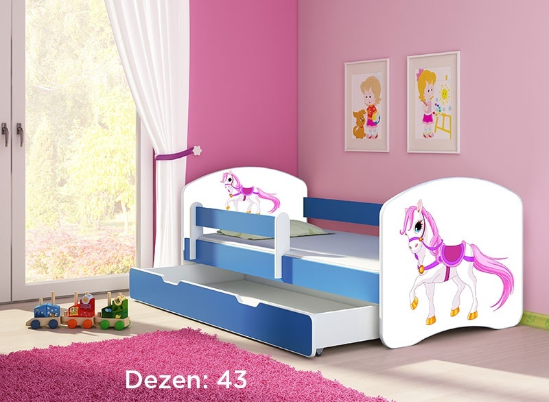 Krevet za decu Blue sa fiokom 160x80 acma 2 43