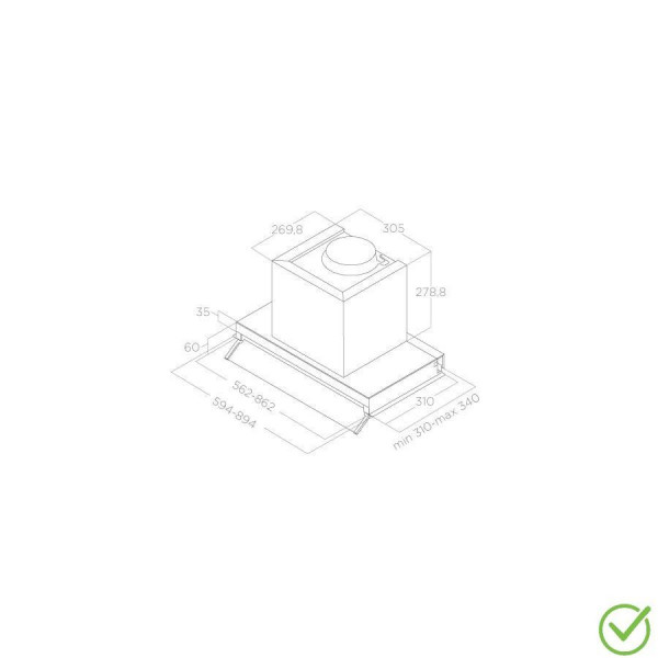 Aspirator BOXIN LX/BL MAT/A/90