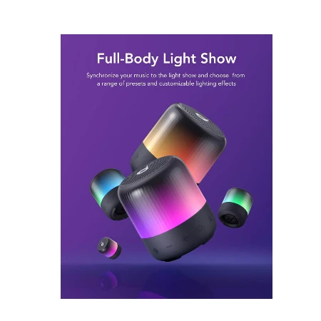 Anker Soundcore BT zvučnik Glow Mini + kabl type-C na type-C crna