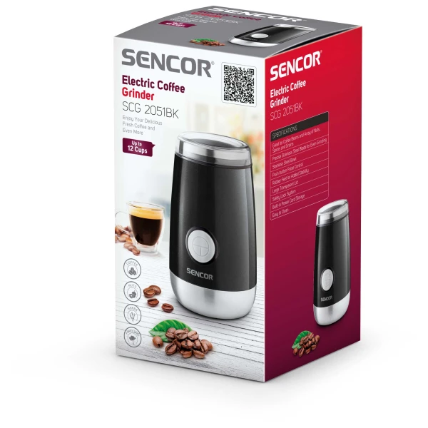 Električni mlin za kafu Sencor SCG 2051BK/150W/crna