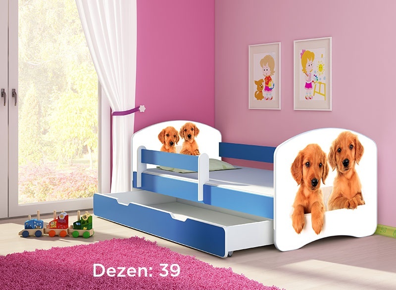 Krevet za decu Blue sa fiokom 140x70 acma 2 39