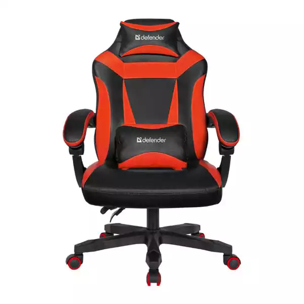 Gaming stolica Defender Master/eko koža/do 140kg/Crveno/Crna