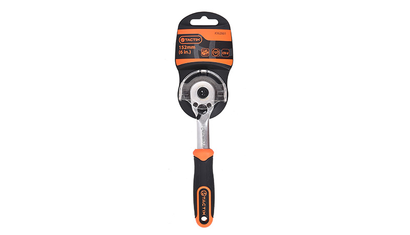 TACTIX Čegrtaljka 1/4" izvijena - quick