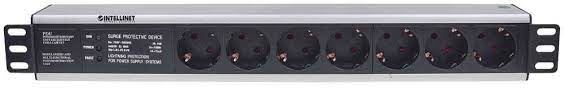 Intellinet PDU letva 19" 1U Rackmount 7-Output, 3m, Black