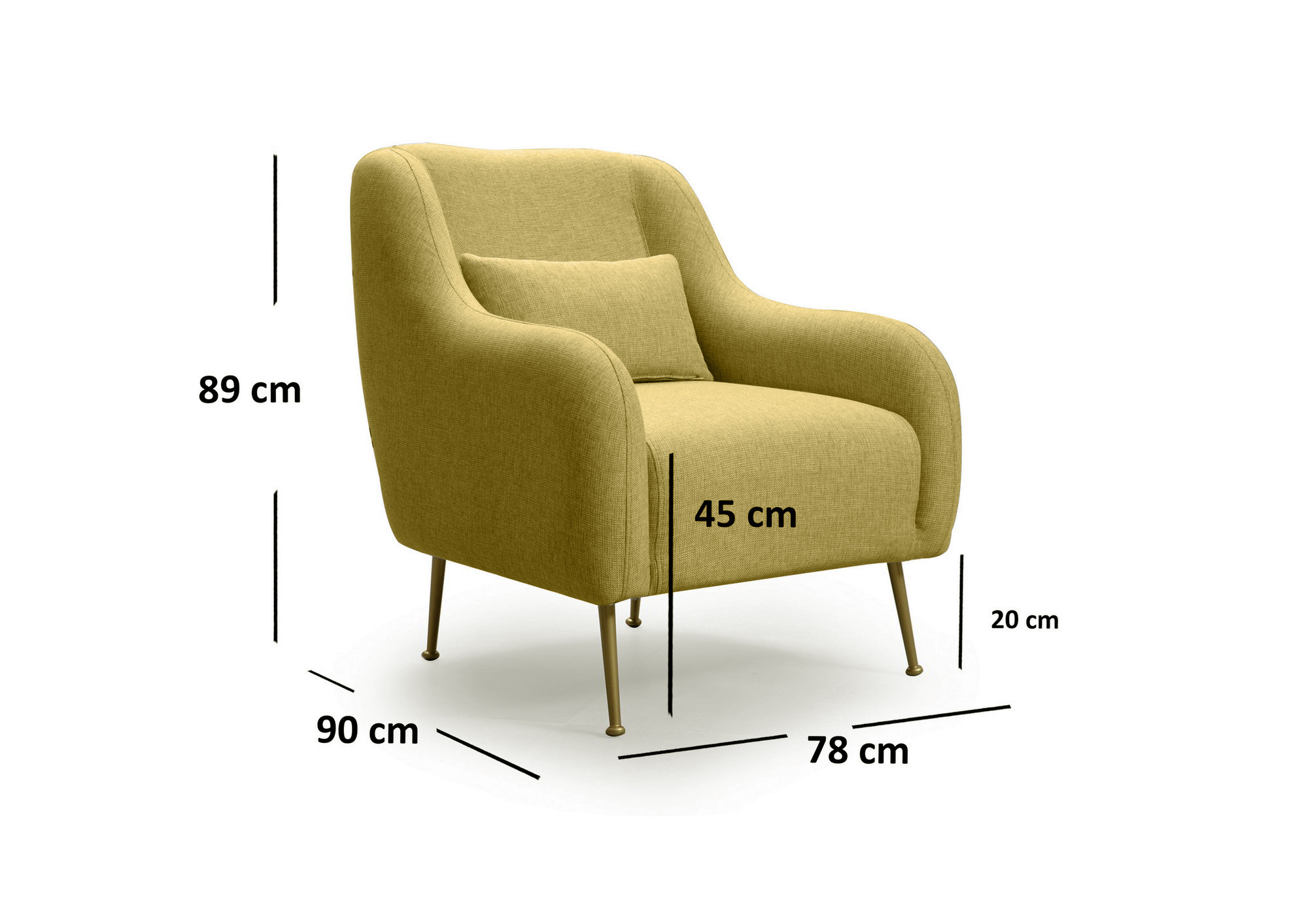 Sevilla Armchair - Yellow