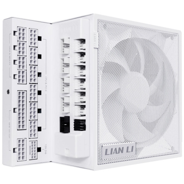 Napajanje 1200W Lian Li EDGE 80PLUS Gold PCIe 5.1, ATX 3,1 USB HUB, Belo