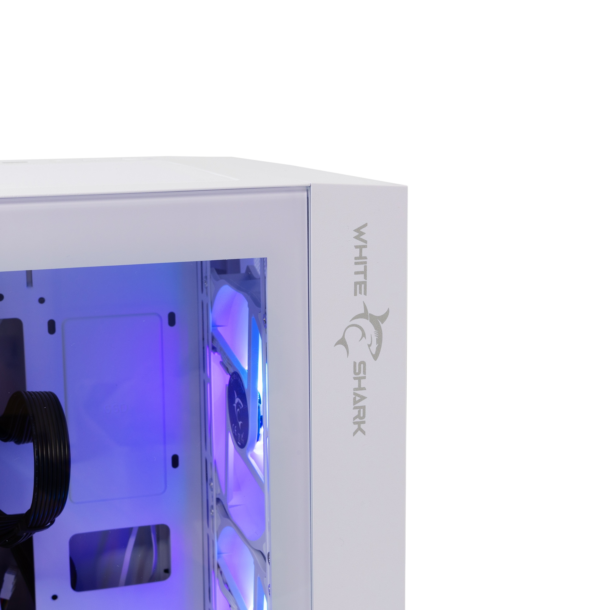 WS GCC 2401 WARHEAD - 3 White, 4 Fans PC CASE