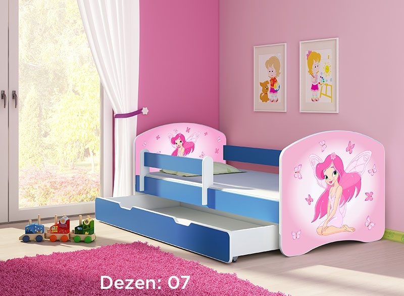 Krevet za decu Blue sa fiokom 140x70 acma 2 07