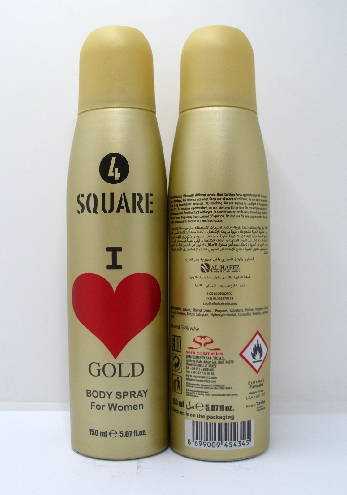4 SQUARE deo 150ml - Pakovanje od 48