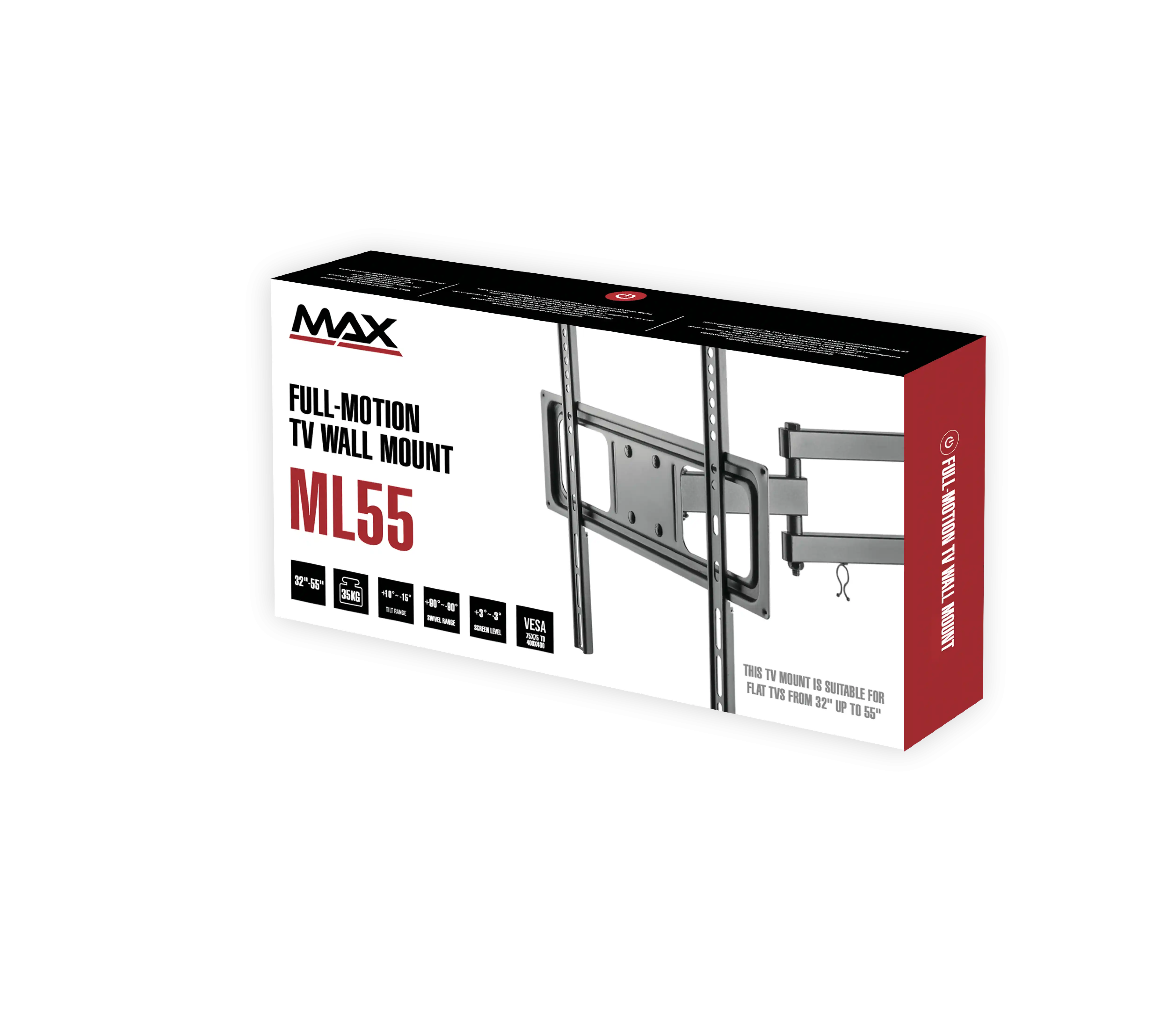 Nosač za TV MAX ML55 32-55/vesa max 400x400/40kg/zglobni