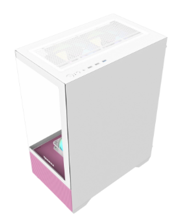Kuciste Raidmax Infinita I802 Air/Glass/5x 120mm RGB/PINK/i802APKS