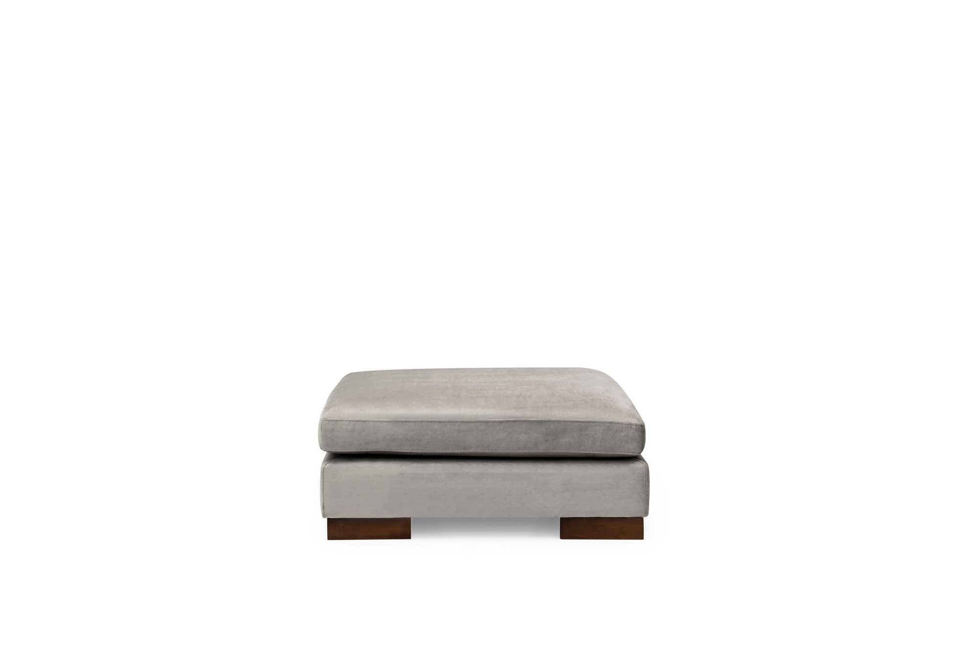 Tulip Corner Left With Pouf - Light Grey