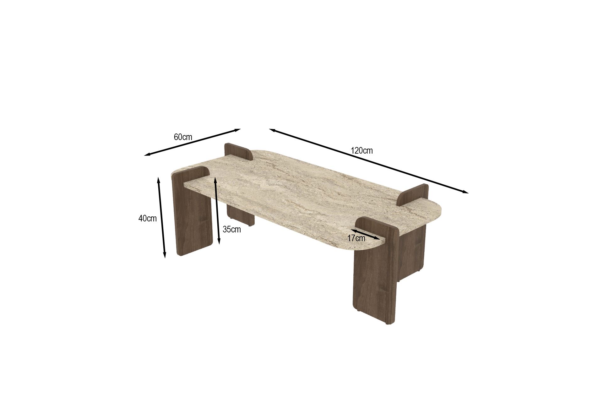 Leapiri - Travertine, Walnut Travertine Walnut