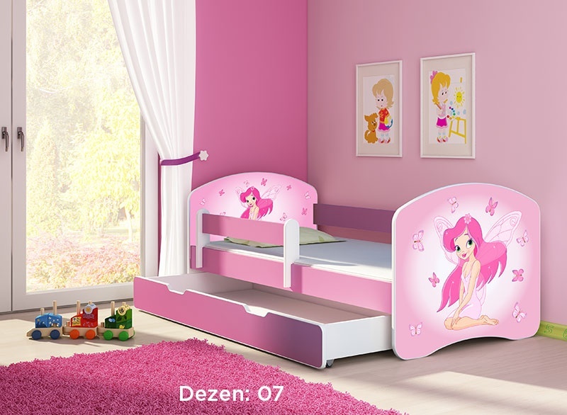 Krevet za decu Pink sa fiokom 140x70 acma 2 07