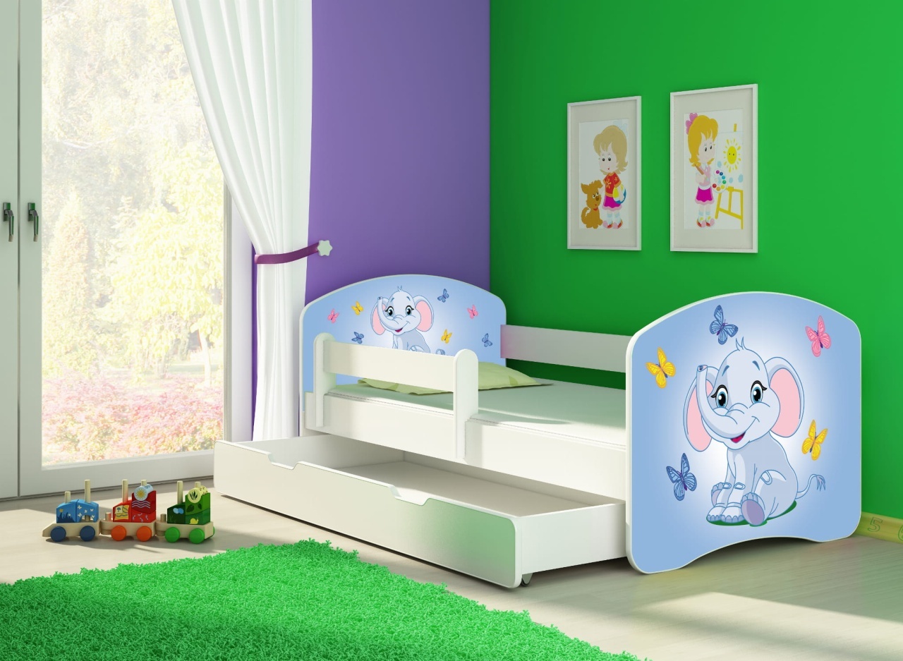 KREVET ZA DECU WHITE SA FIOKOM 140X70 ACMA 2 26