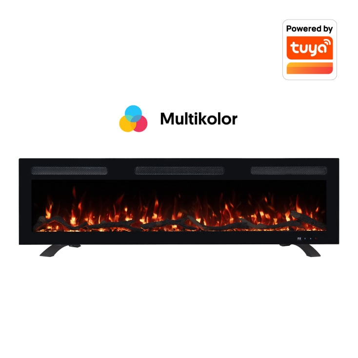 PROSTO smart el. 50" 3u1 multikolor s. kamin 1800W