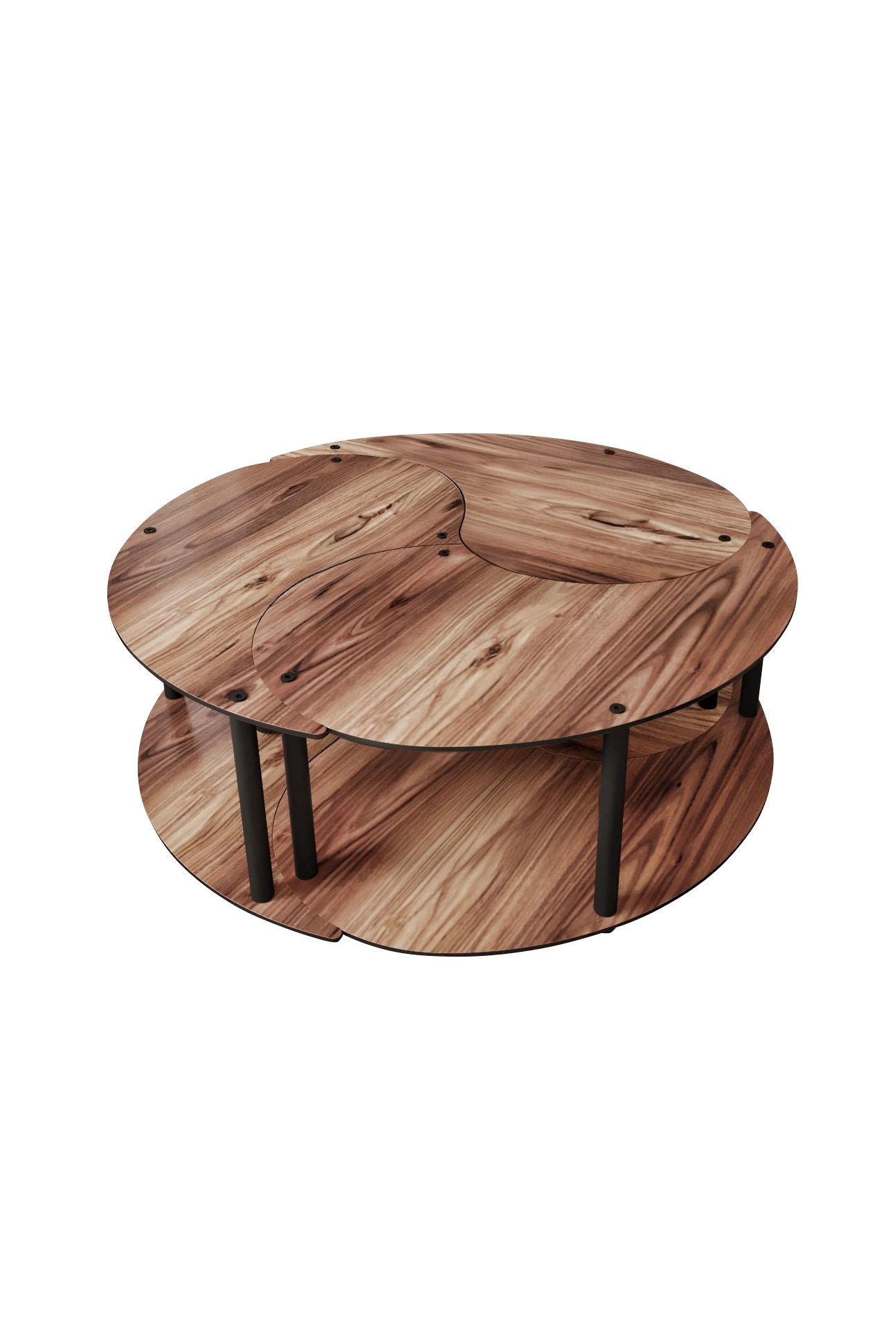 Yin Yang 3 70 - Walnut