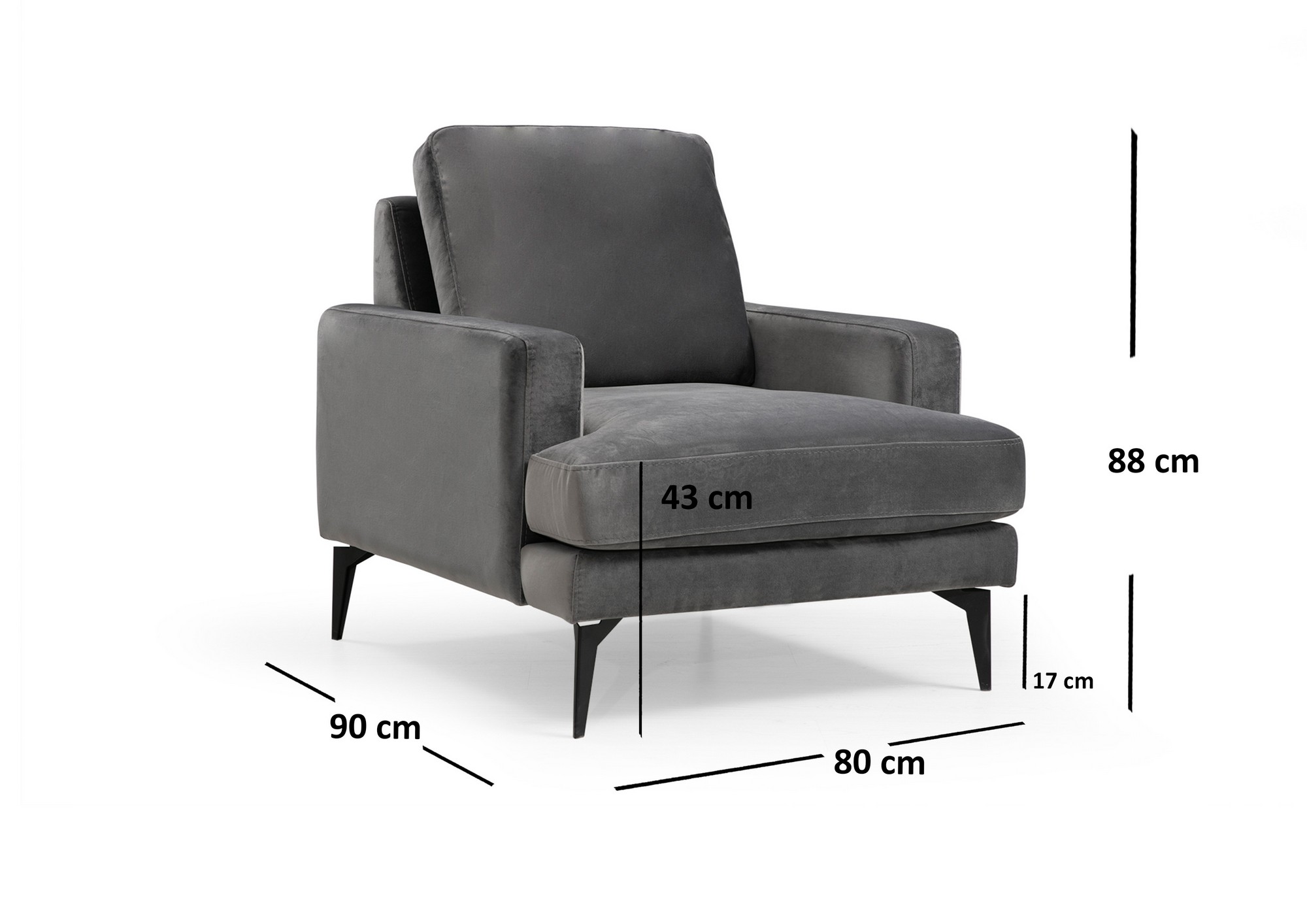 Papira Armchair - Anthracite