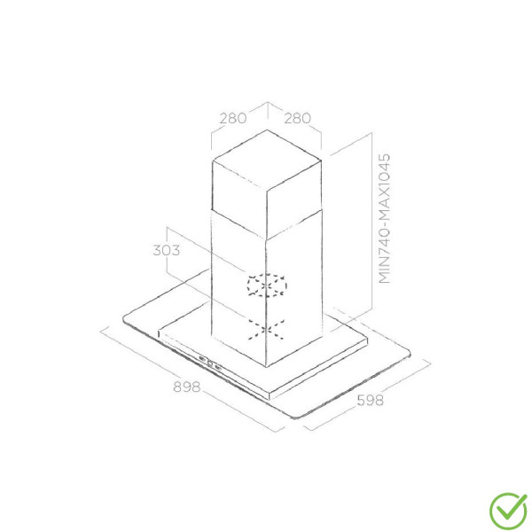 Aspirator TRIBE A ISLAND IX/A/90x60