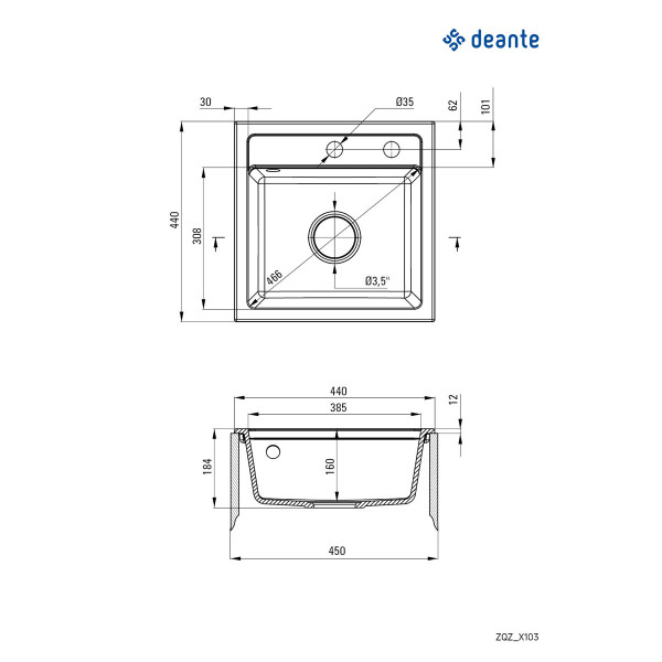 Deante Sudopera Zorba 44/BG ZQZ 5103